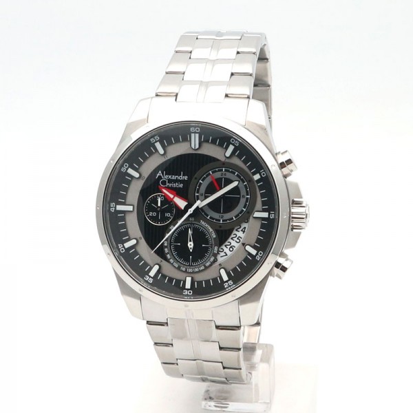 Alexandre Christie AC 6496 Silver Black DIal MCBSSBA Alexandre Christie AC 6496 Silver Black DIal MCBSSBA